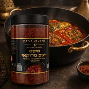 מיקס דגים מרוקאי אורגינל פיקנטי מתובל רק להוסיף מלח צבע חזק קיים במארז