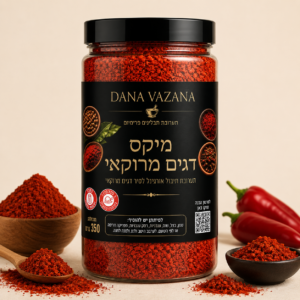 מיקס דגים מרוקאי אורגינל פיקנטי  מתובל רק להוסיף מלח צבע חזק קיים במארז